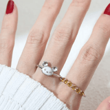 Rat Zodiac MOP Ring - Love Estella