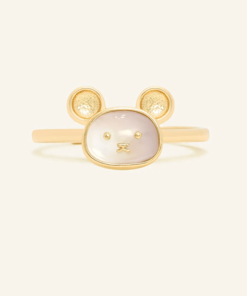 Rat Zodiac MOP Ring - Love Estella