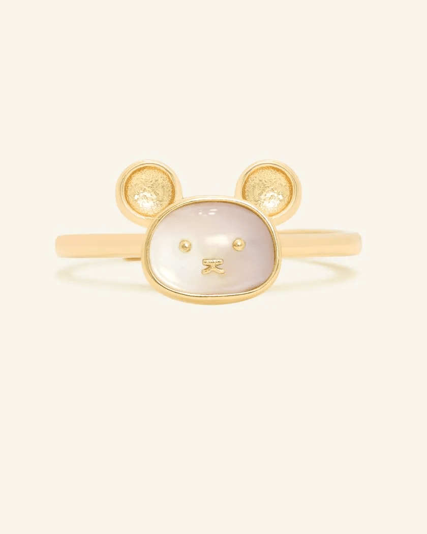 Rat Zodiac MOP Ring - Love Estella