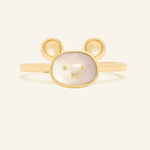 Rat Zodiac MOP Ring - Love Estella