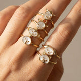 Rat Zodiac MOP Ring