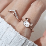 Rat Zodiac MOP Ring - Love Estella