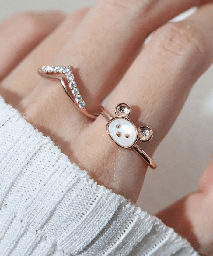 Rat Zodiac MOP Ring - Love Estella