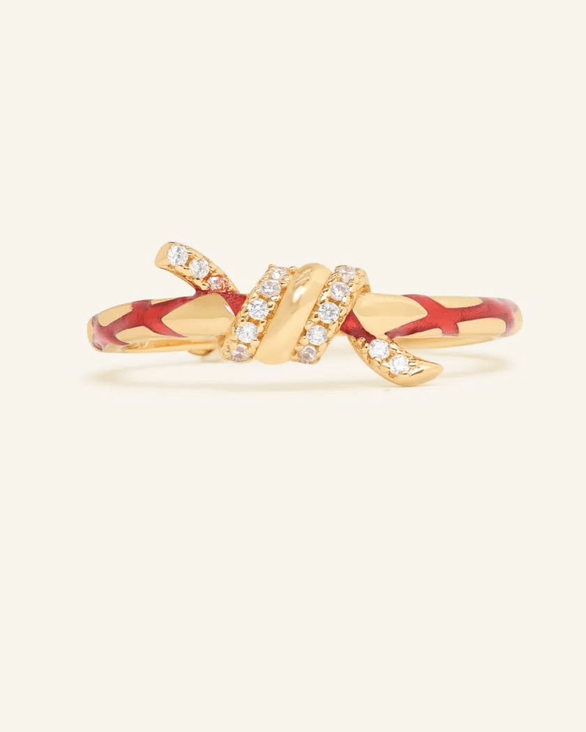 Red String of Fate Knot Ring - Love Estella