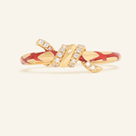 Red String of Fate Knot Ring - Love Estella