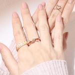 Red String of Fate Knot Ring - Love Estella