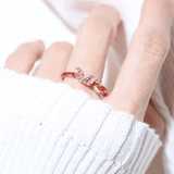 Red String of Fate Knot Ring - Love Estella