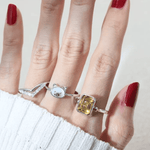 Reversible Mahjong Citrine Ring - Love Estella