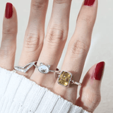 Reversible Mahjong Citrine Ring - Love Estella