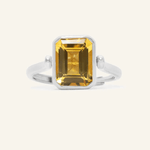 Reversible Mahjong Citrine Ring - Love Estella