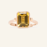Reversible Mahjong Citrine Ring - Love Estella