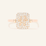 Reversible Mahjong Citrine Ring - Love Estella
