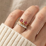Ribbon Moissanite Ring