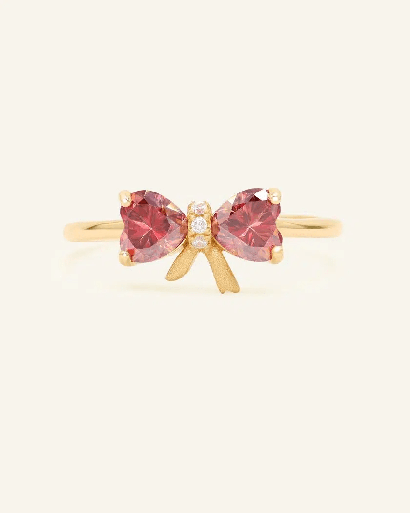 Ribbon Moissanite Ring - Love Estella