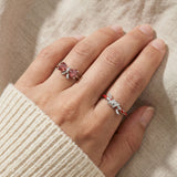Ribbon Moissanite Ring