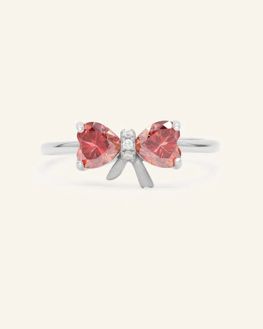 Ribbon Moissanite Ring - Love Estella