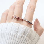 Ribbon Moissanite Ring - Love Estella
