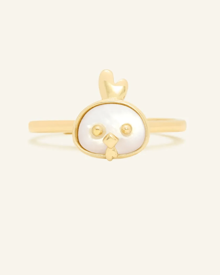 Rooster Zodiac MOP Ring - Love Estella