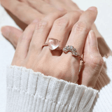 Rose Quartz Heart Ring - Love Estella