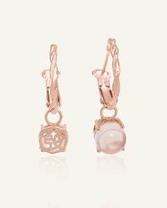 Rosy Luck Hoops in rose gold, product image 8