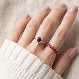 Ruby Half Eternity Band