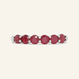 Ruby Half Eternity Band - Love Estella