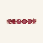 Ruby Half Eternity Band - Love Estella