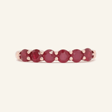 Ruby Half Eternity Band - Love Estella