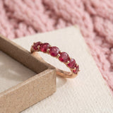 Ruby Half Eternity Band