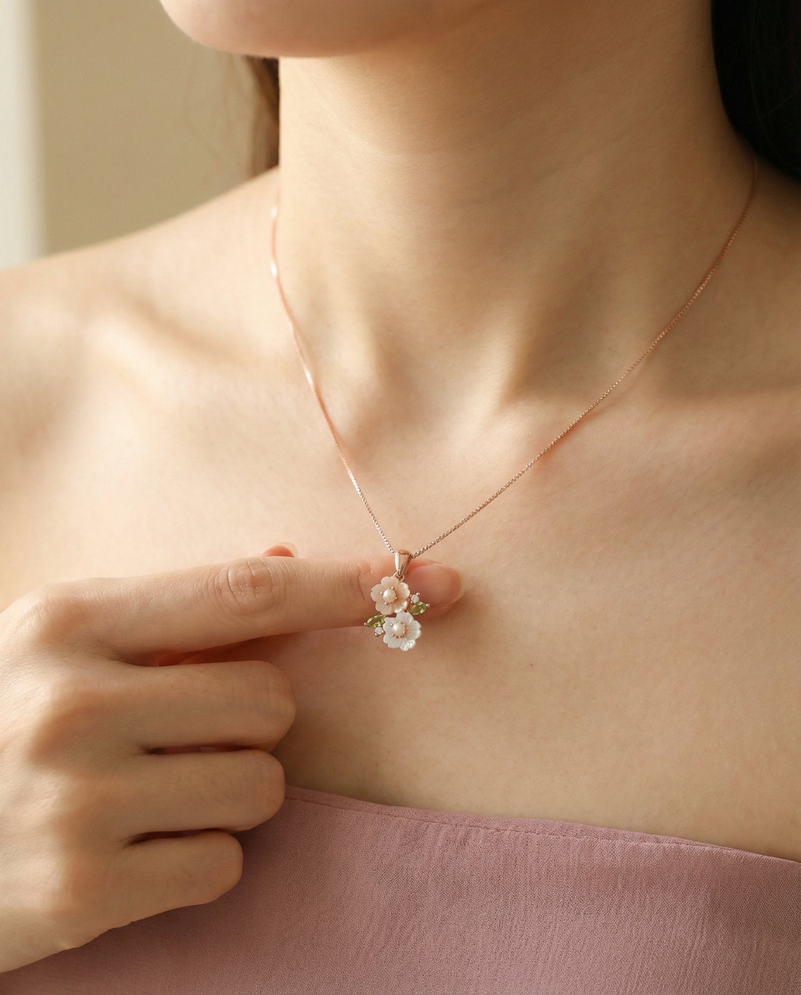 Sakura Blossom Necklace - Love Estella