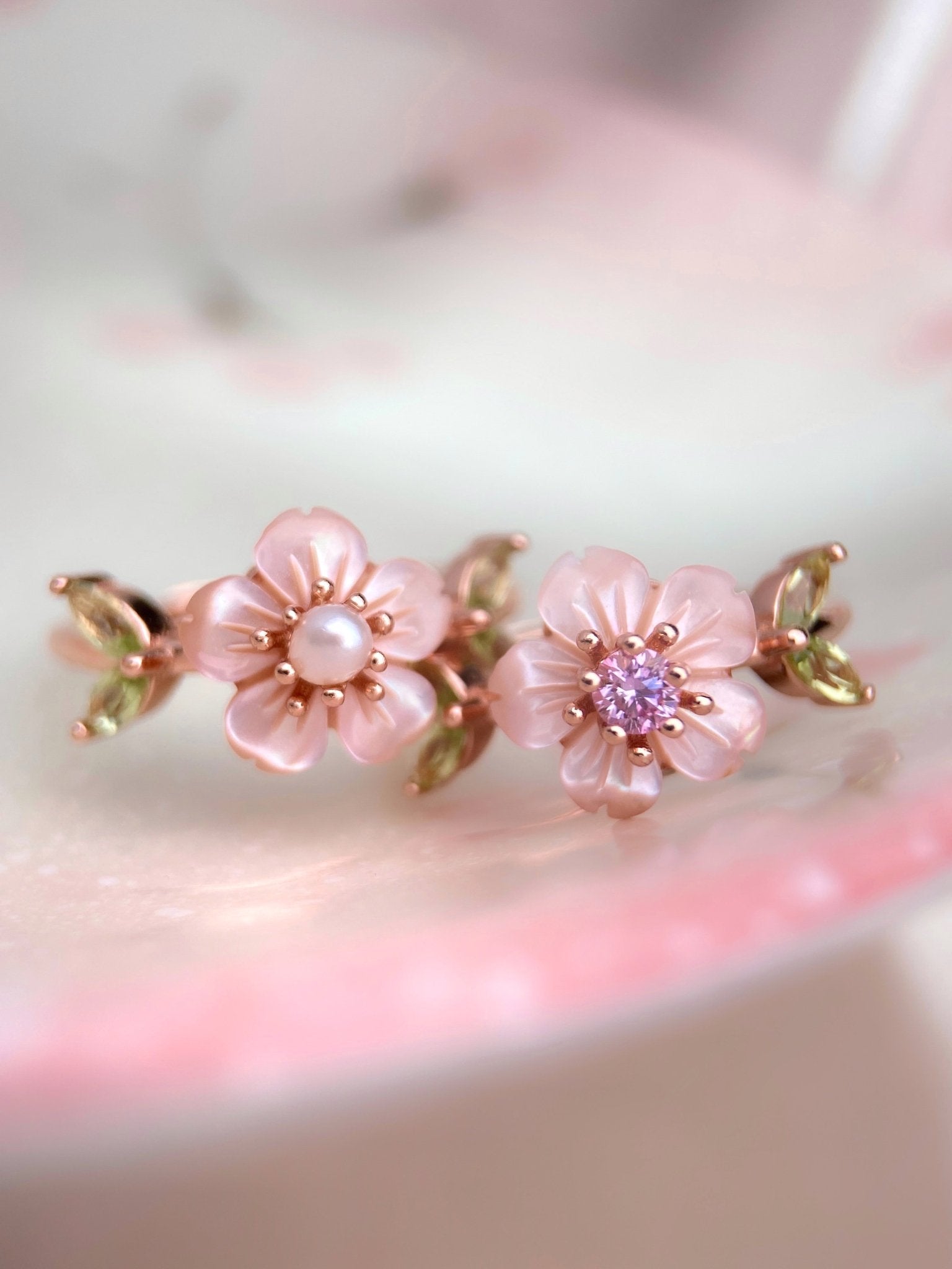 Sakura Blossom Ring - Love Estella