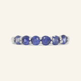 Sapphire Half Eternity Band - Love Estella
