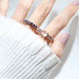 Sapphire Half Eternity Band - Love Estella