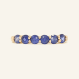 Sapphire Half Eternity Band - Love Estella
