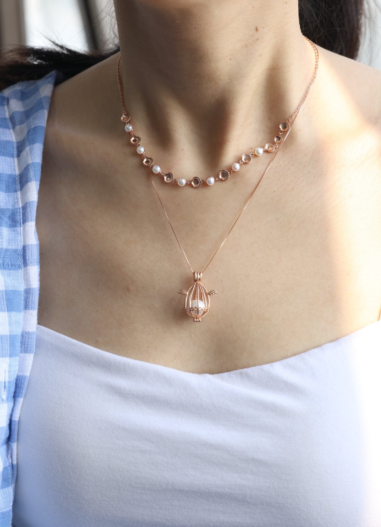 Seabelle Pearl Necklace - Love Estella