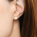Seashell Mother of Pearl Studs - Love Estella