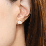 Seashell Mother of Pearl Studs - Love Estella