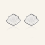 Seashell Mother of Pearl Studs - Love Estella