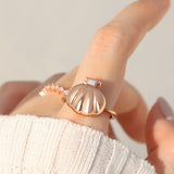 Seashell Pearl Ring - Love Estella
