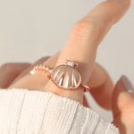 Seashell Pearl Ring - Love Estella