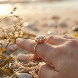 Seashell Pearl Ring - Love Estella
