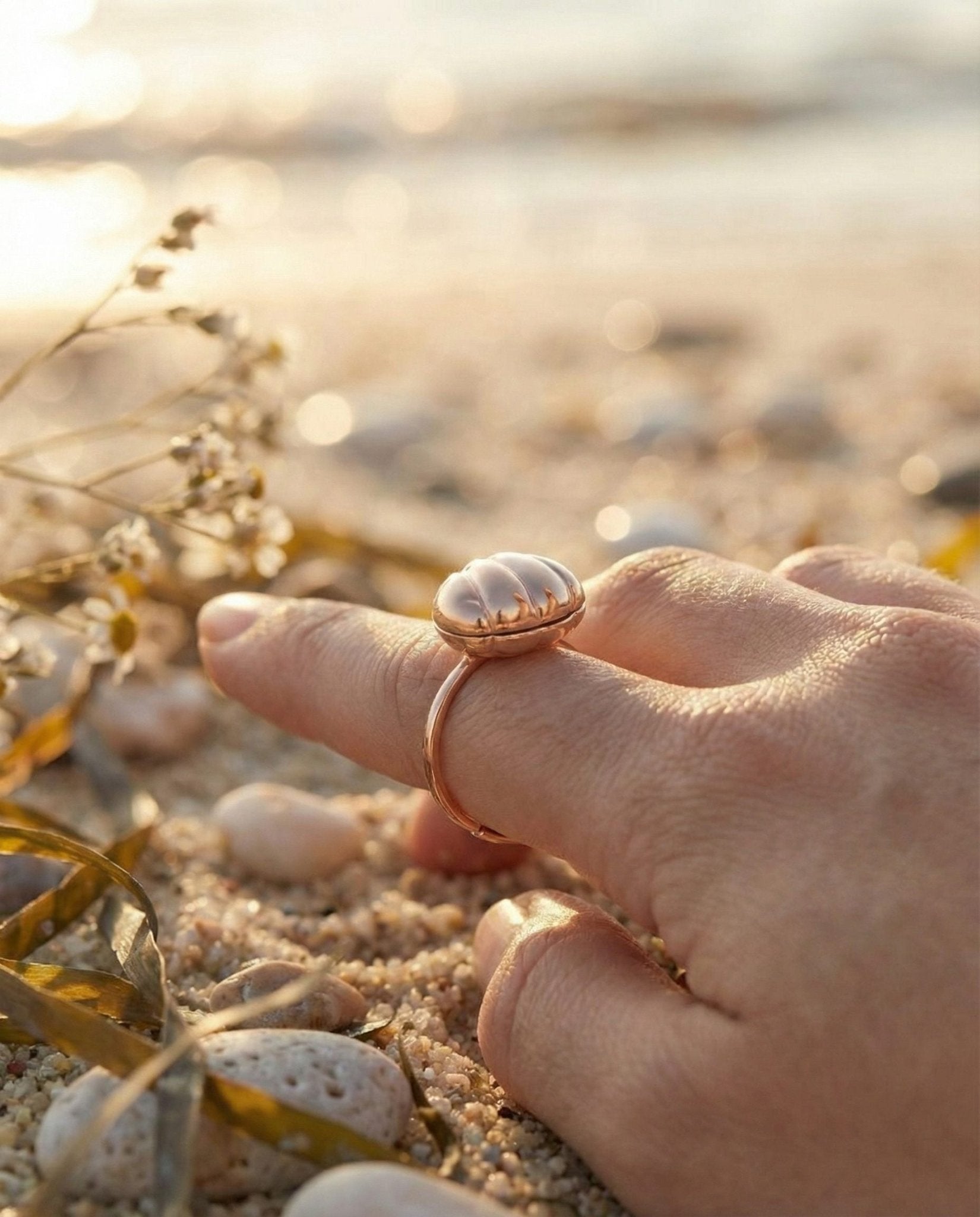 Seashell Pearl Ring - Love Estella