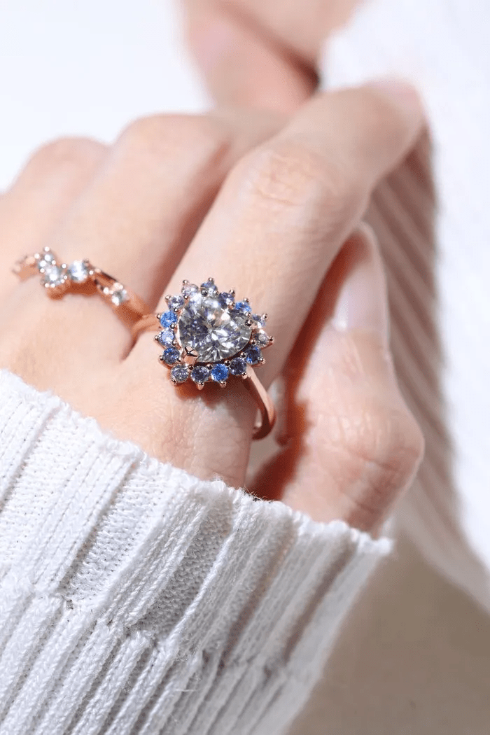 Serenity Heart Moissanite Ring - Love Estella