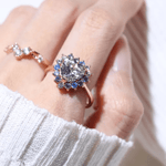 Serenity Heart Moissanite Ring - Love Estella