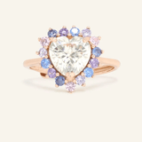 Serenity Heart Moissanite Ring - Love Estella