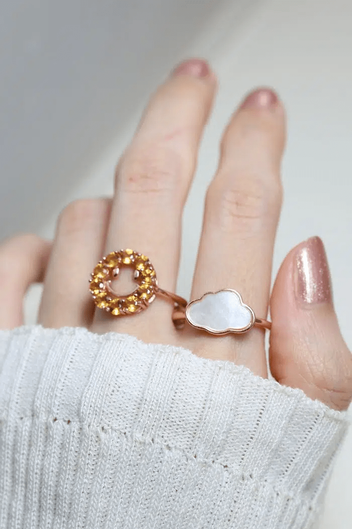 Smiley Ring (Citrine) - Love Estella