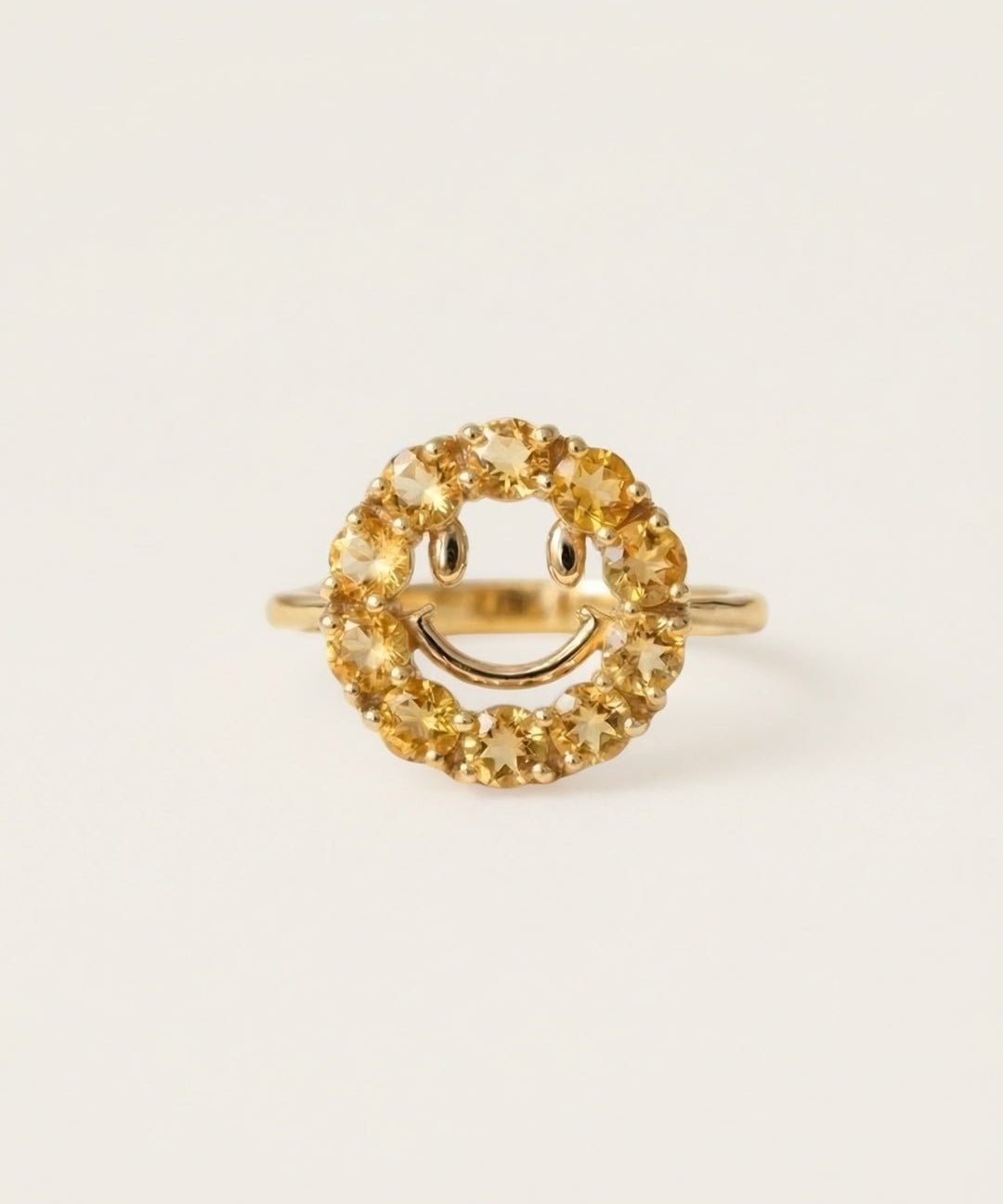 Smiley Ring (Citrine) - Love Estella