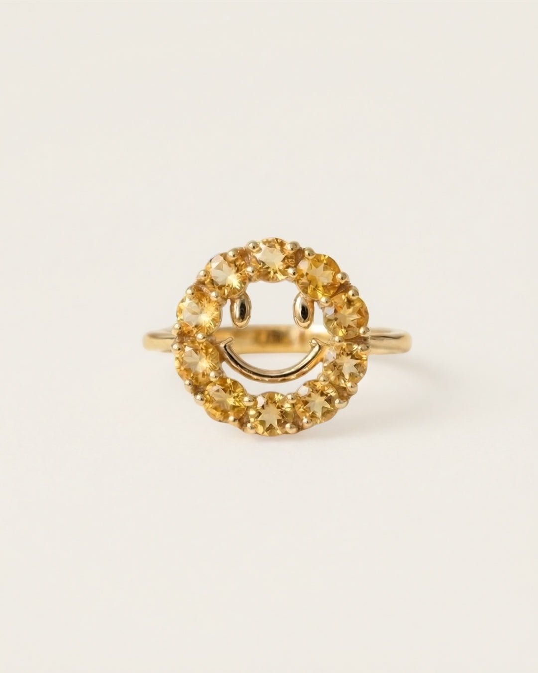 Smiley Ring (Citrine) - Love Estella