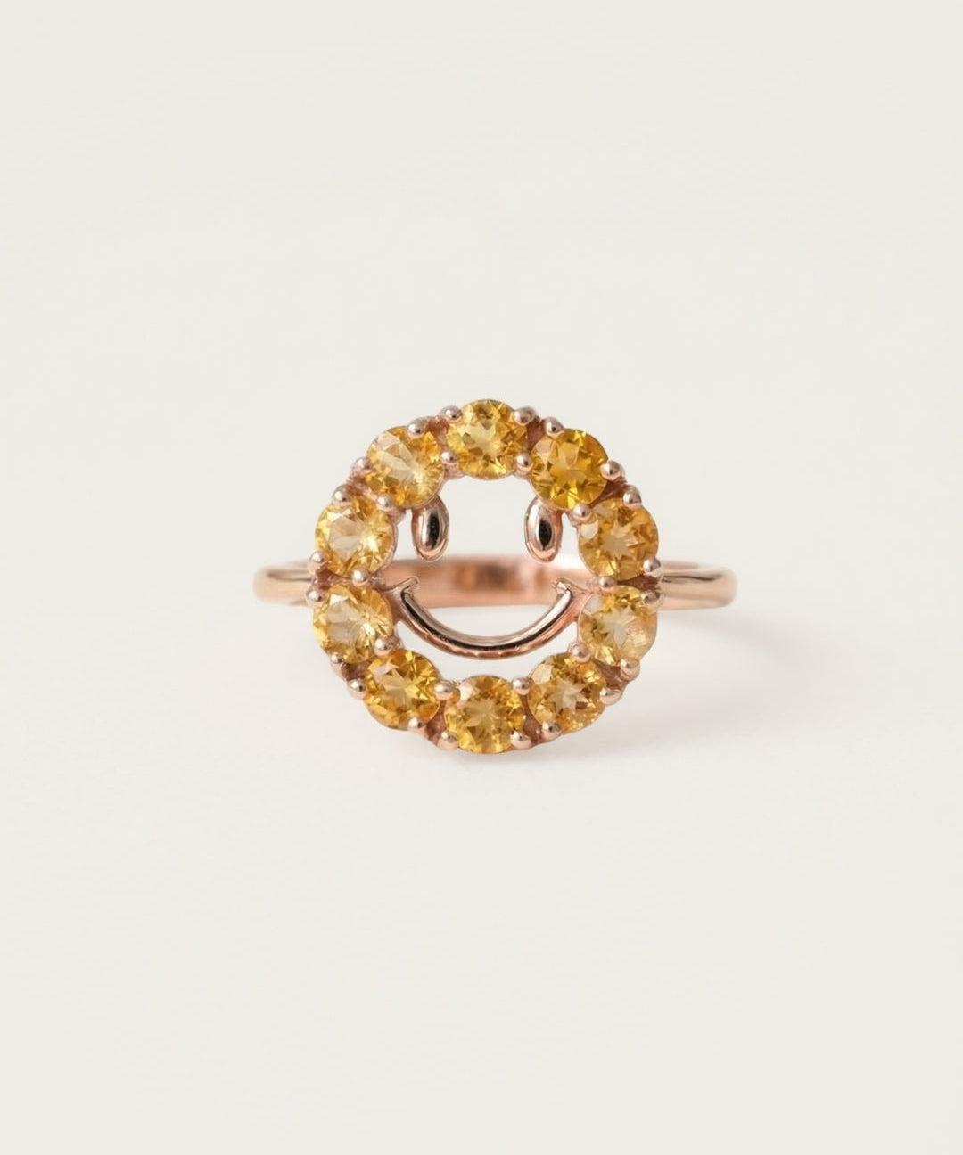 Smiley Ring (Citrine) - Love Estella