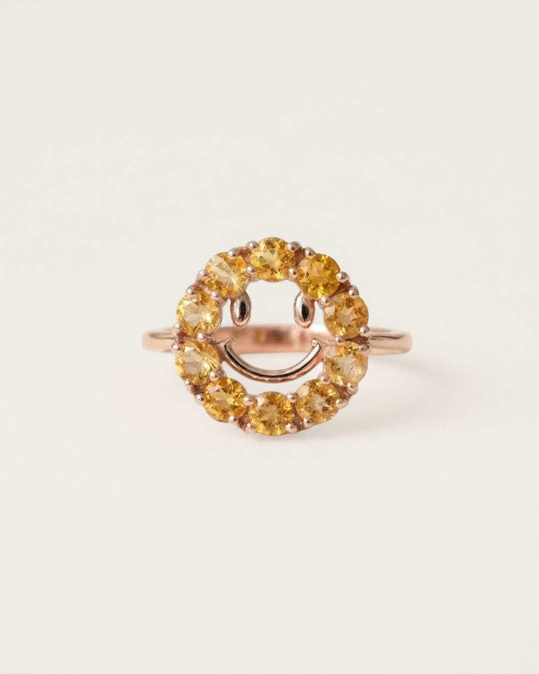 Smiley Ring (Citrine) - Love Estella